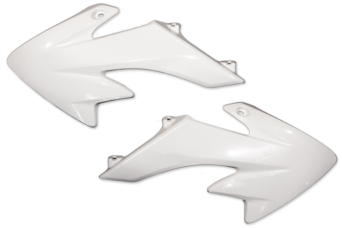 UFO White Radiator Shroud Set for Honda: CRF50F (2004-2026)