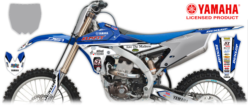 3x Motorcycle Motocross Yamaha Racing Decal Emblem MTB Logo Graphic Kits Sticker