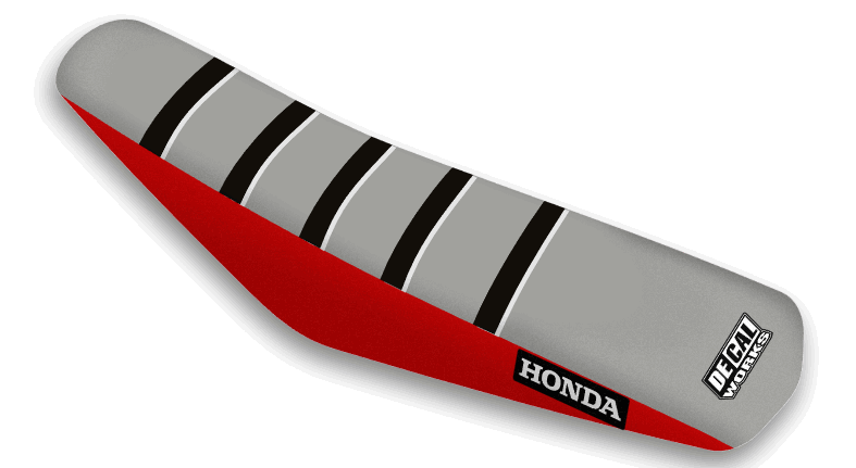 Red, Grey, Black Seat Cover Honda CR 125 91-92, CR 250 90-91, CR 500 91-01
