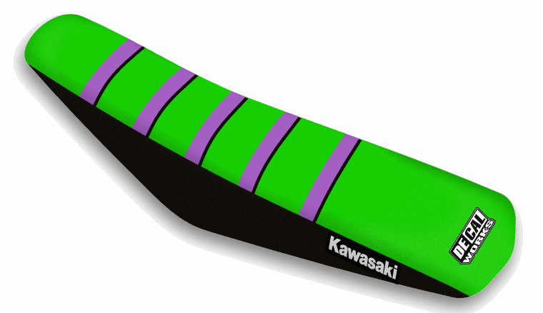 Black, Green, Purple Seat Cover Kawasaki 08-21 KLX 140