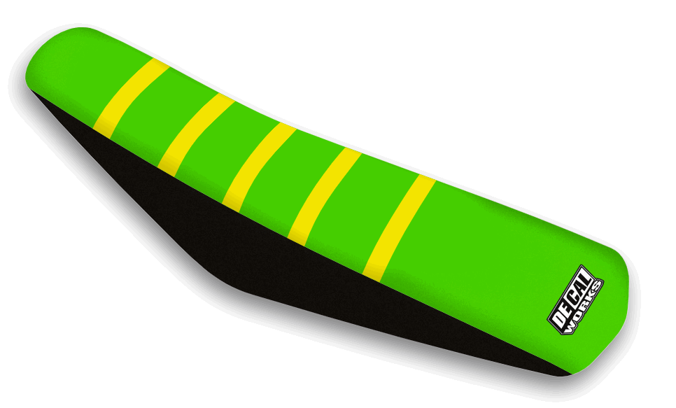 Black Green, Yellow Seat Cover Kawasaki KX250F (2021-22) / KX250X (2022) / KX250XC (2021) / KX450F (2019-22) / KX450X (2022) / KX450XC (2021) 