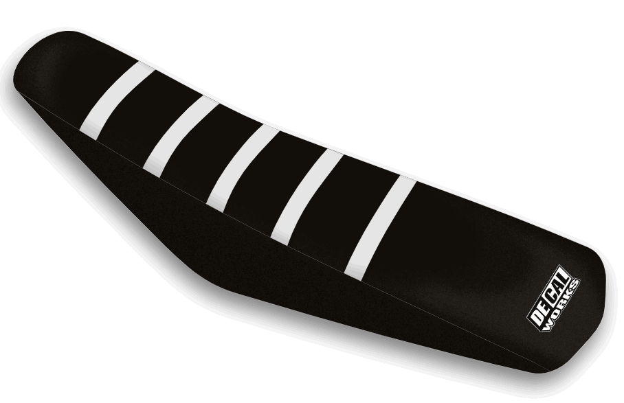 Black, White Seat Cover SX50 Jr / Sr (2 Stroke) (2009-15) 