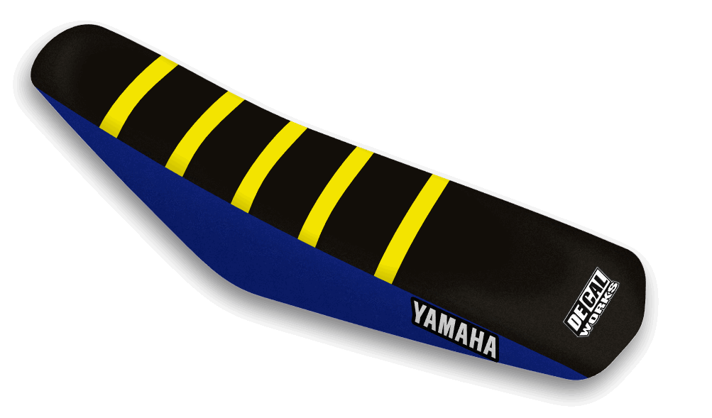 Blue, Black, Yellow Seat Cover Yamaha WR250F (2015-19) / WR450F (2016-18) / YZ250F (2014-18) / YZ250FX (2015-19) / YZ450F (2014-17) 